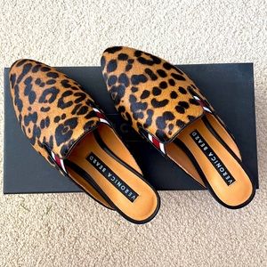 Veronica Beard Shoes (Leopard Mules 35)